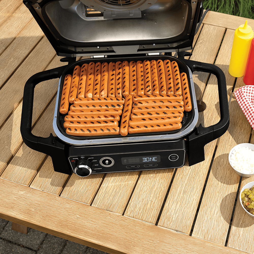 Ninja Ninja Woodfire Electric BBQ Grill & Smoker OG701UK - GREY Ninja Ninja Woodfire Electric BBQ Grill & Smoker OG701UK - GREY