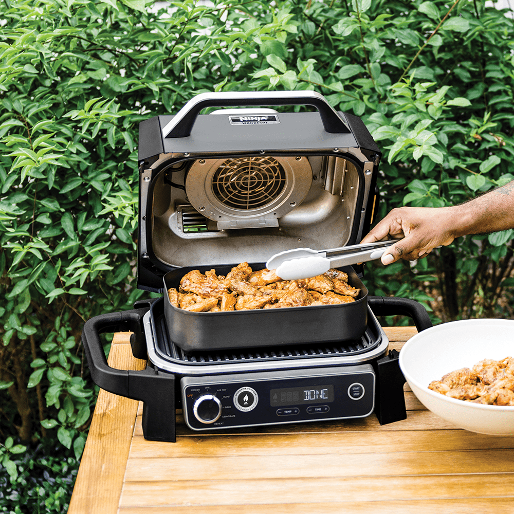 Ninja Ninja Woodfire Electric BBQ Grill & Smoker OG701UK - GREY Ninja Ninja Woodfire Electric BBQ Grill & Smoker OG701UK - GREY