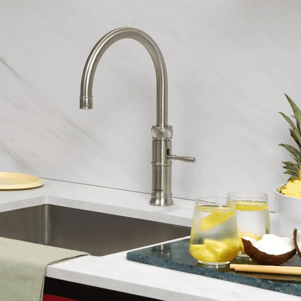 Quooker CFNRNIC Classic Round Fusion 3-in-1 Boiling Water Tap PRO3 CLASSIC FUSION ROUND NICKEL - NICKEL. Quooker CFNRNIC Classic Round Fusion 3-in-1 Boiling Water Tap PRO3 CLASSIC FUSION ROUND NICKEL - NICKEL.