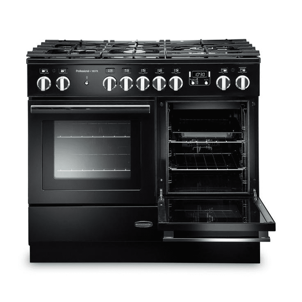 Rangemaster Professional Plus FX 100cm Dual Fuel Range Cooker 123350 PROPL100FXDFFGB/C - Black Rangemaster Professional Plus FX 100cm Dual Fuel Range Cooker 123350 PROPL100FXDFFGB/C - Black