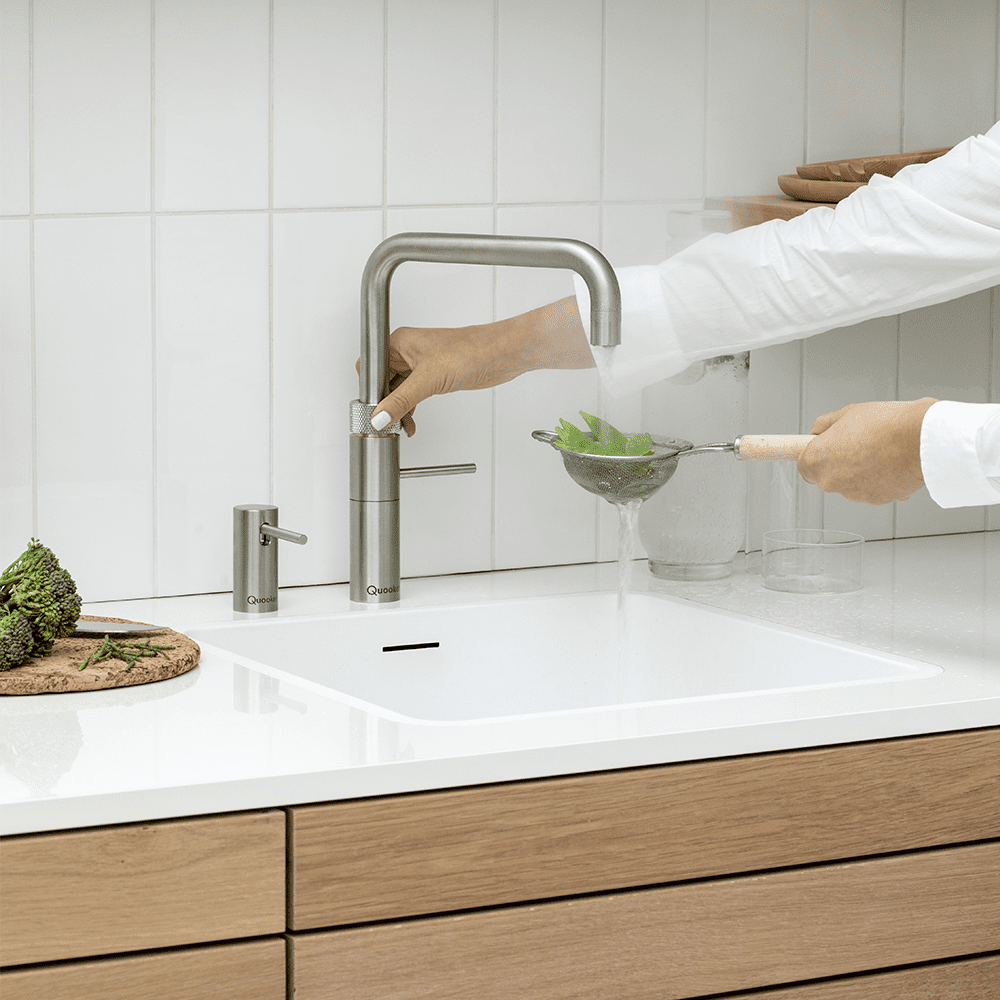 Quooker FNSSST Combi Fusion Square 3-in-1 Boiling Water Tap COMBI 2.2 FUSION SQUARE SS - STAINLESS STEEL. Quooker FNSSST Combi Fusion Square 3-in-1 Boiling Water Tap COMBI 2.2 FUSION SQUARE SS - STAINLESS STEEL.