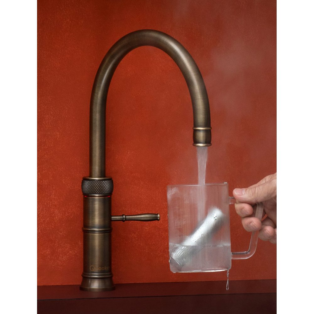 Quooker CFNRPTB Combi Classic Fusion Round 3-in-1 Boiling Water Tap COMBI 2.2 CLASSIC FUSION ROUND PTN - PATINATED BRASS. Quooker CFNRPTB Combi Classic Fusion Round 3-in-1 Boiling Water Tap COMBI 2.2 CLASSIC FUSION ROUND PTN - PATINATED BRASS.