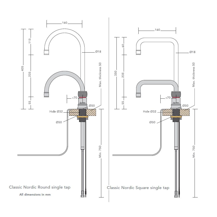Quooker CNSRNIC Classic Round Nordic Boiling Water Tap PRO3 CLASSIC NORDIC ROUND NICKEL - NICKEL. Quooker CNSRNIC Classic Round Nordic Boiling Water Tap PRO3 CLASSIC NORDIC ROUND NICKEL - NICKEL.