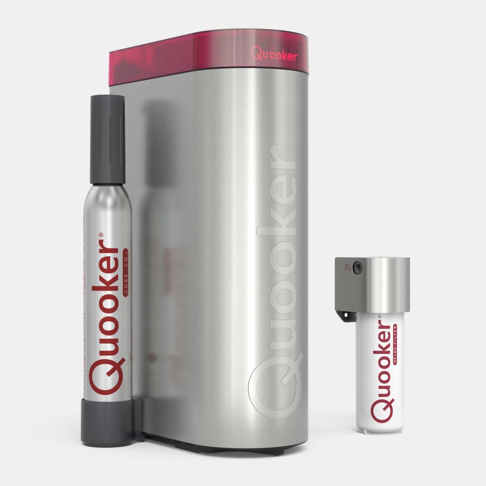 Quooker Filtered Chilled And Sparkling Water Tap Accessory CUBE - Silver