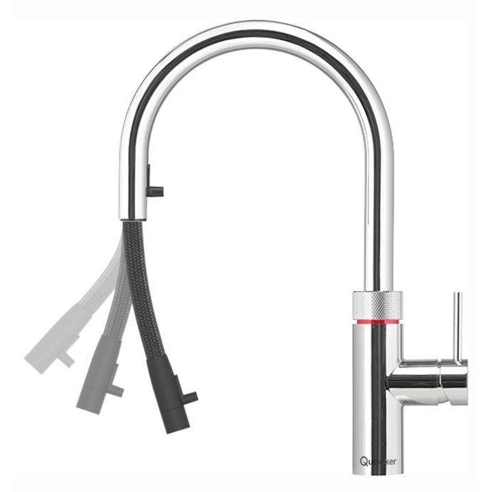 Quooker Flex 3-in-1 Boiling Water Tap PRO3 FLEX RVS FXRSST - Stainless Steel Quooker Flex 3-in-1 Boiling Water Tap PRO3 FLEX RVS FXRSST - Stainless Steel