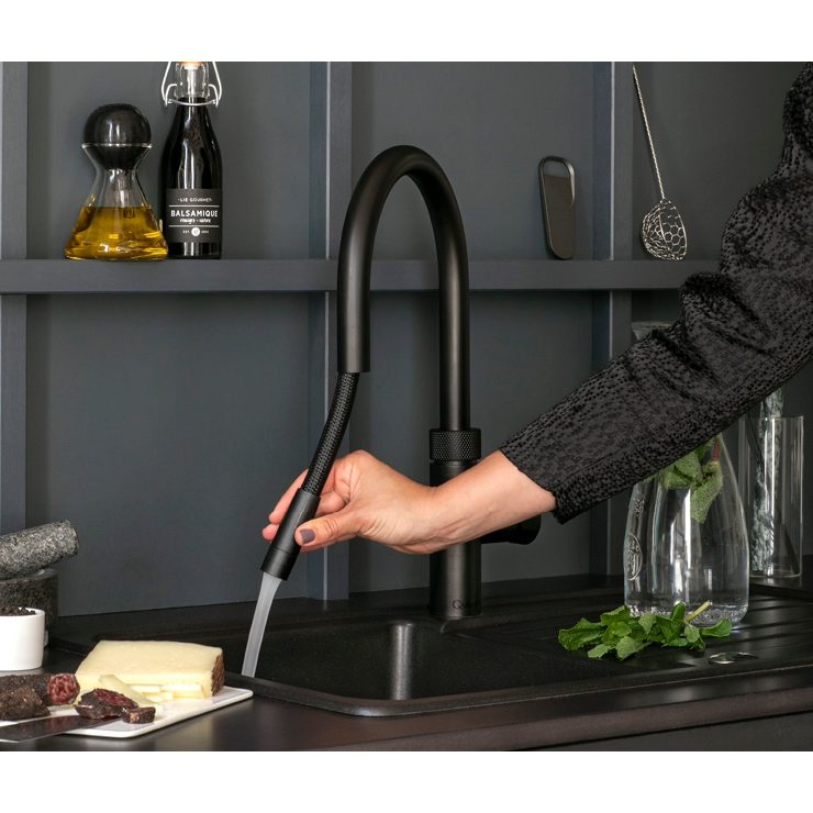Quooker Combi Flex Boiling Water Tap COMBI 2.2 FLEX BLK FXRBLK - Black Quooker Combi Flex Boiling Water Tap COMBI 2.2 FLEX BLK FXRBLK - Black