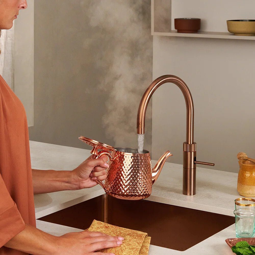 Quooker FNRRCO Round Fusion Boiling Water Tap PRO3 FUSION ROUND ROSE COPPER - ROSE COPPER. Quooker FNRRCO Round Fusion Boiling Water Tap PRO3 FUSION ROUND ROSE COPPER - ROSE COPPER.