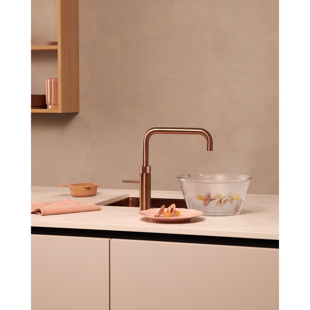 Quooker FNSRCO Square Fusion Boiling Water Tap PRO3 FUSION SQUARE ROSE COPPER - ROSE COPPER. Quooker FNSRCO Square Fusion Boiling Water Tap PRO3 FUSION SQUARE ROSE COPPER - ROSE COPPER.