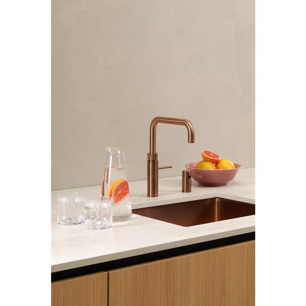 Quooker FNSRCO Square Fusion Boiling Water Tap PRO3 FUSION SQUARE ROSE COPPER - ROSE COPPER. Quooker FNSRCO Square Fusion Boiling Water Tap PRO3 FUSION SQUARE ROSE COPPER - ROSE COPPER.