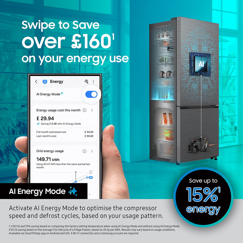 Samsung 60cm Frost Free Fridge Freezer RB34C600ESA/EU - Silver Samsung 60cm Frost Free Fridge Freezer RB34C600ESA/EU - Silver