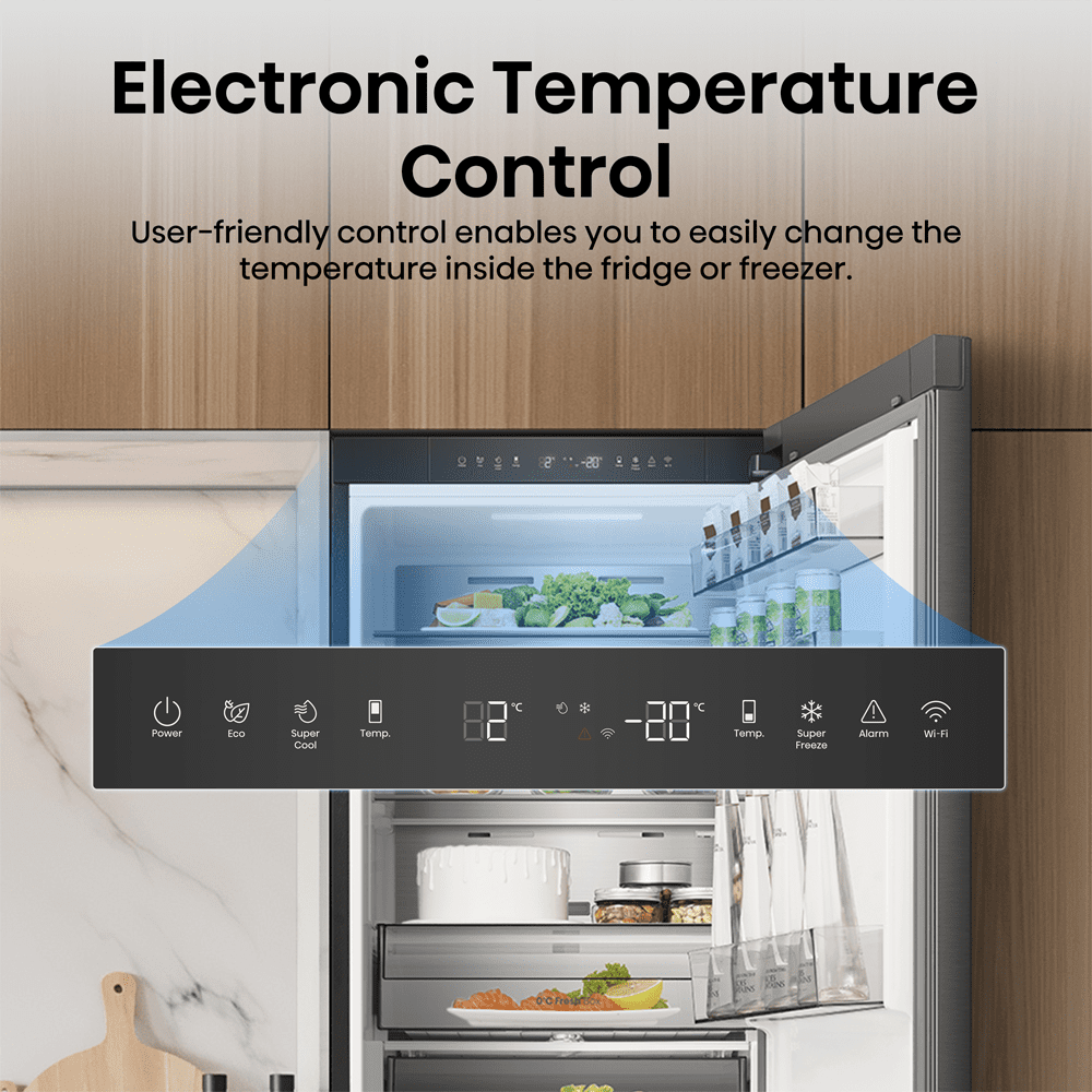 Hisense 60cm KitchenFit Frost Free Fridge Freezer RB3K330SAFC - Black Hisense 60cm KitchenFit Frost Free Fridge Freezer RB3K330SAFC - Black