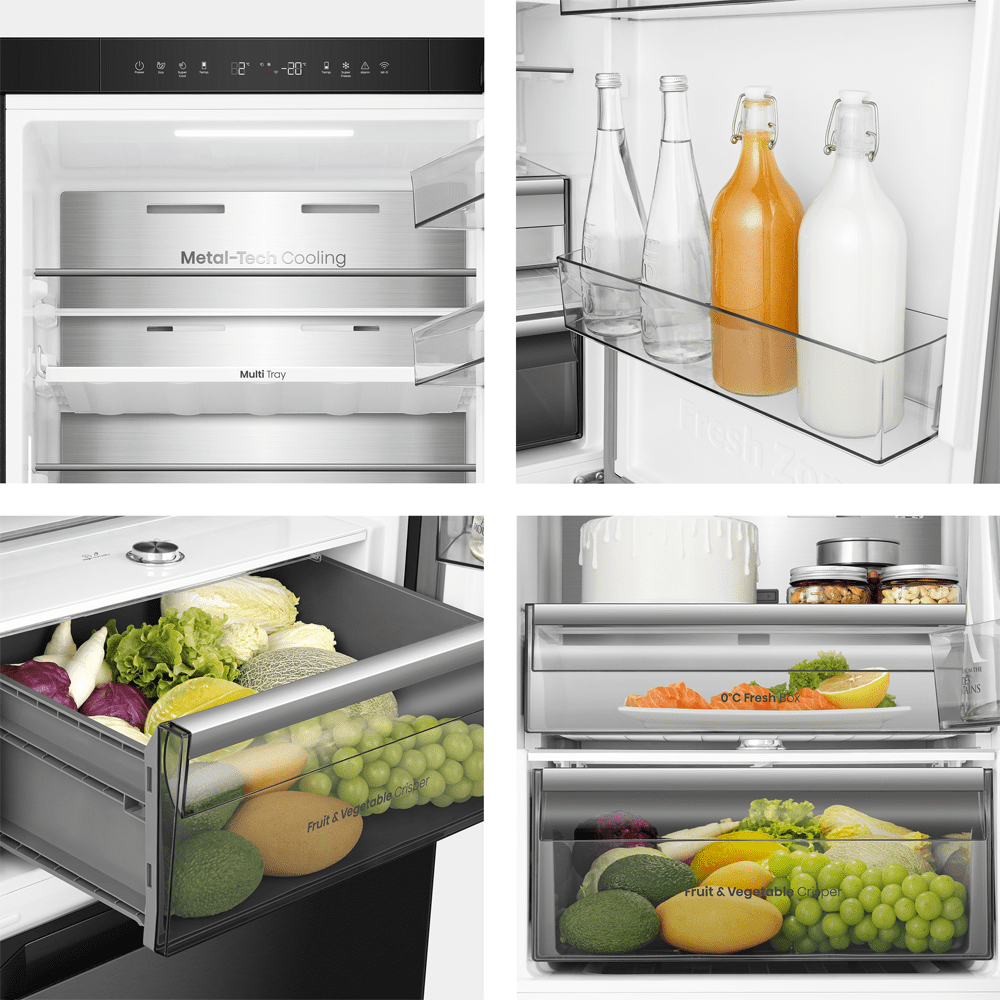 Hisense 60cm KitchenFit Frost Free Fridge Freezer RB3K330SAFC - Black Hisense 60cm KitchenFit Frost Free Fridge Freezer RB3K330SAFC - Black