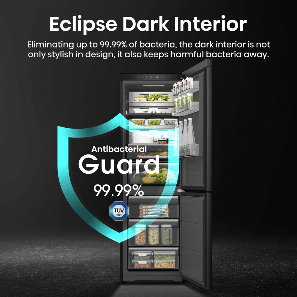 Hisense 60cm Frost Free KitchenFit Fridge Freezer RB5K330GSFC - Black Steel Hisense 60cm Frost Free KitchenFit Fridge Freezer RB5K330GSFC - Black Steel