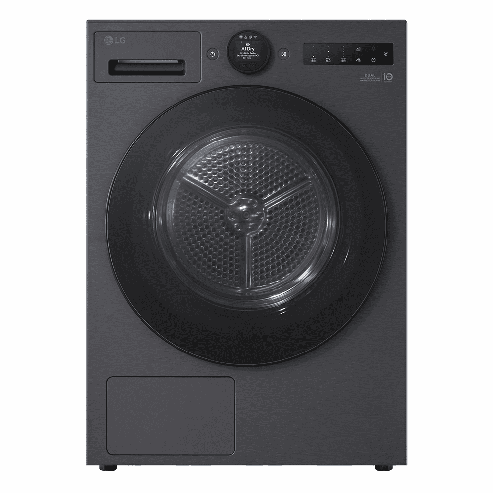 LG Series 7 AI Dry 9kg Heat Pump Tumble Dryer RHX7009TBB - Matte Black