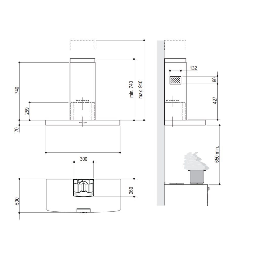Rangemaster 110cm Elite Chimney Hood ELTHDC110SG/ - Stainless Steel Rangemaster 110cm Elite Chimney Hood ELTHDC110SG/ - Stainless Steel