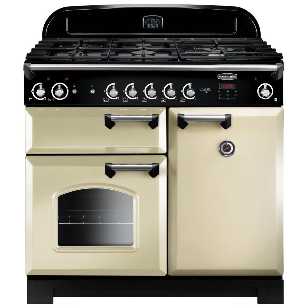 Rangemaster Classic 100cm Gas Range Cooker 117640 CLA100NGFCR/C - CREAM Rangemaster Classic 100cm Gas Range Cooker 117640 CLA100NGFCR/C - CREAM