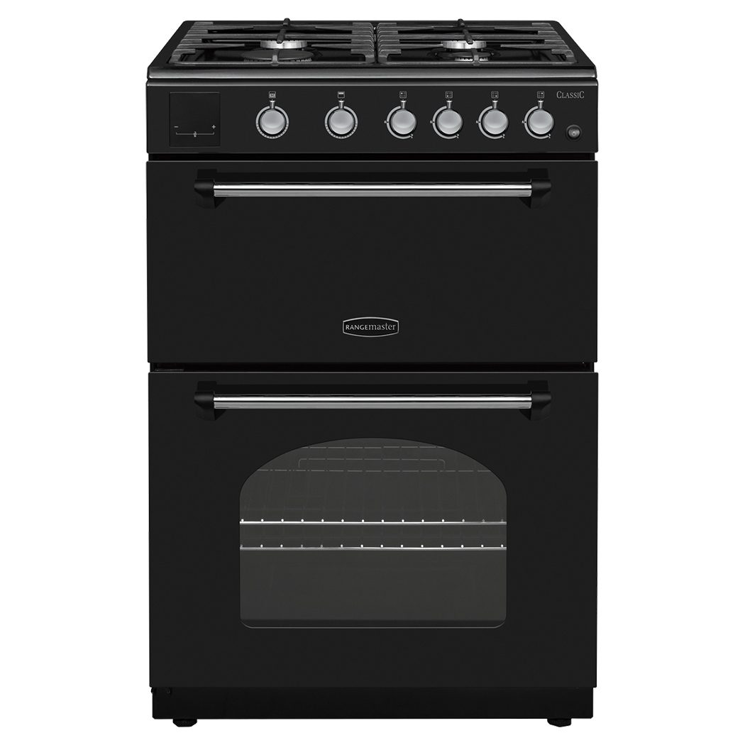 Rangemaster  Classic 60cm Freestanding Gas Cooker CLA60NGFBL/C - Black