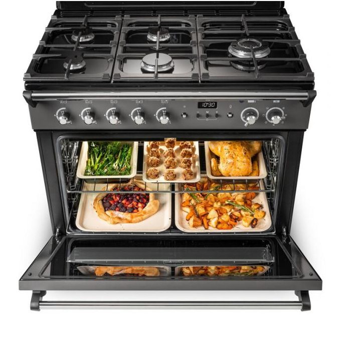 Rangemaster Classic FX 90cm Dual Fuel Range Cooker 12835 CLAS90FXDFFMG/B - Mineral Green Rangemaster Classic FX 90cm Dual Fuel Range Cooker 12835 CLAS90FXDFFMG/B - Mineral Green