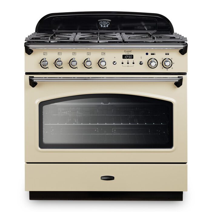 Rangemaster  Classic FX 90cm Dual Fuel Range Cooker 12823 CLAS90FXDFFCR/C - Cream