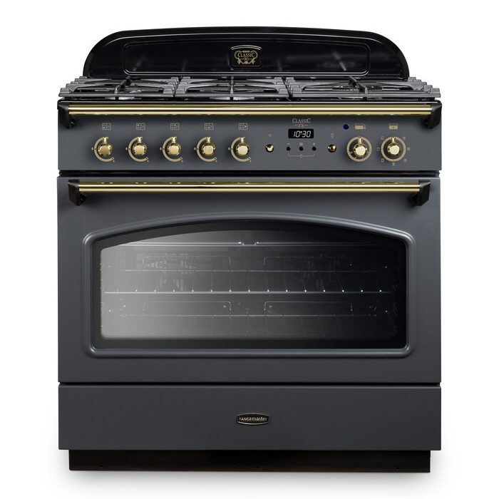 Rangemaster  Classic FX 90cm Dual Fuel Range Cooker 12834 CLAS90FXDFFSL/B - Slate