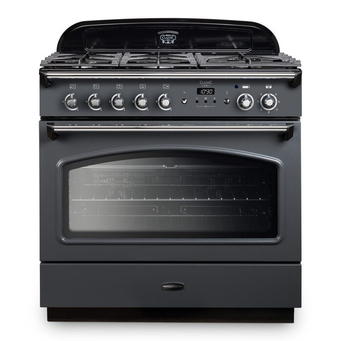 Rangemaster  Classic FX 90cm Dual Fuel Range Cooker 12824 CLAS90FXDFFSL/C - Slate