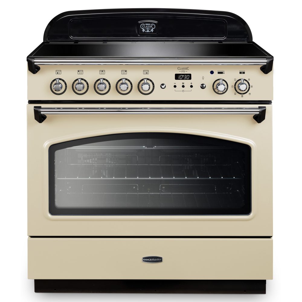 Rangemaster  Classic FX 90cm Induction Range Cooker 131680 CLAS90FXEICR/C - Cream