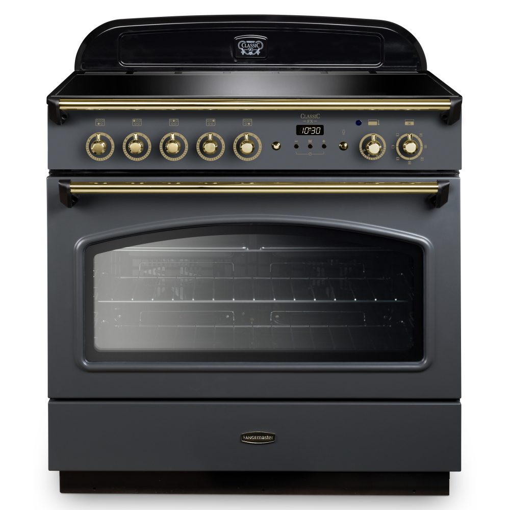 Rangemaster  Classic FX 90cm Induction Range Cooker 131790 CLAS90FXEISL/B - Slate