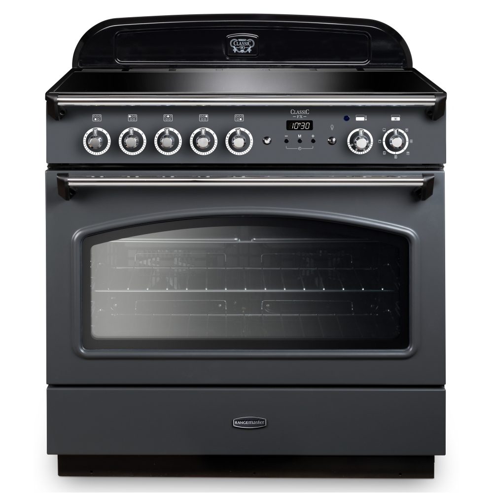Rangemaster  Classic FX 90cm Induction Range Cooker 131690 CLAS90FXEISL/C - Slate