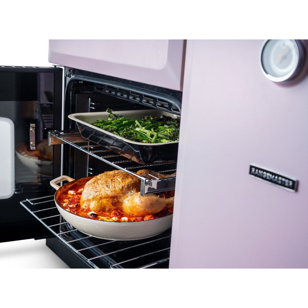 Rangemaster Classic Deluxe 100cm Dual Fuel Range Cooker Chrome Trim 17811 CLDL100DFPHTH/CM1 - Heather Rangemaster Classic Deluxe 100cm Dual Fuel Range Cooker Chrome Trim 17811 CLDL100DFPHTH/CM1 - Heather