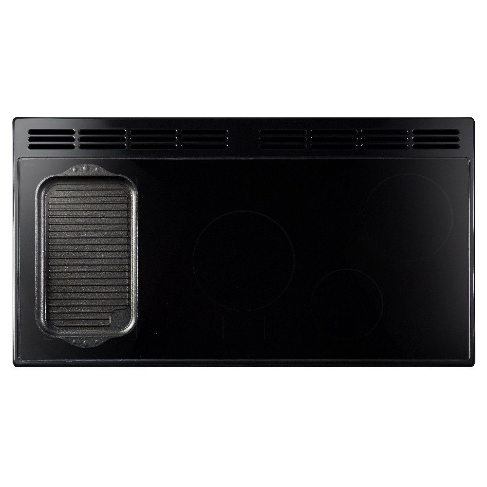 Rangemaster Classic Deluxe 100cm Induction Range Cooker Chrome Trim 14672 CLDL100EIPGBL/CM1 - Black Rangemaster Classic Deluxe 100cm Induction Range Cooker Chrome Trim 14672 CLDL100EIPGBL/CM1 - Black