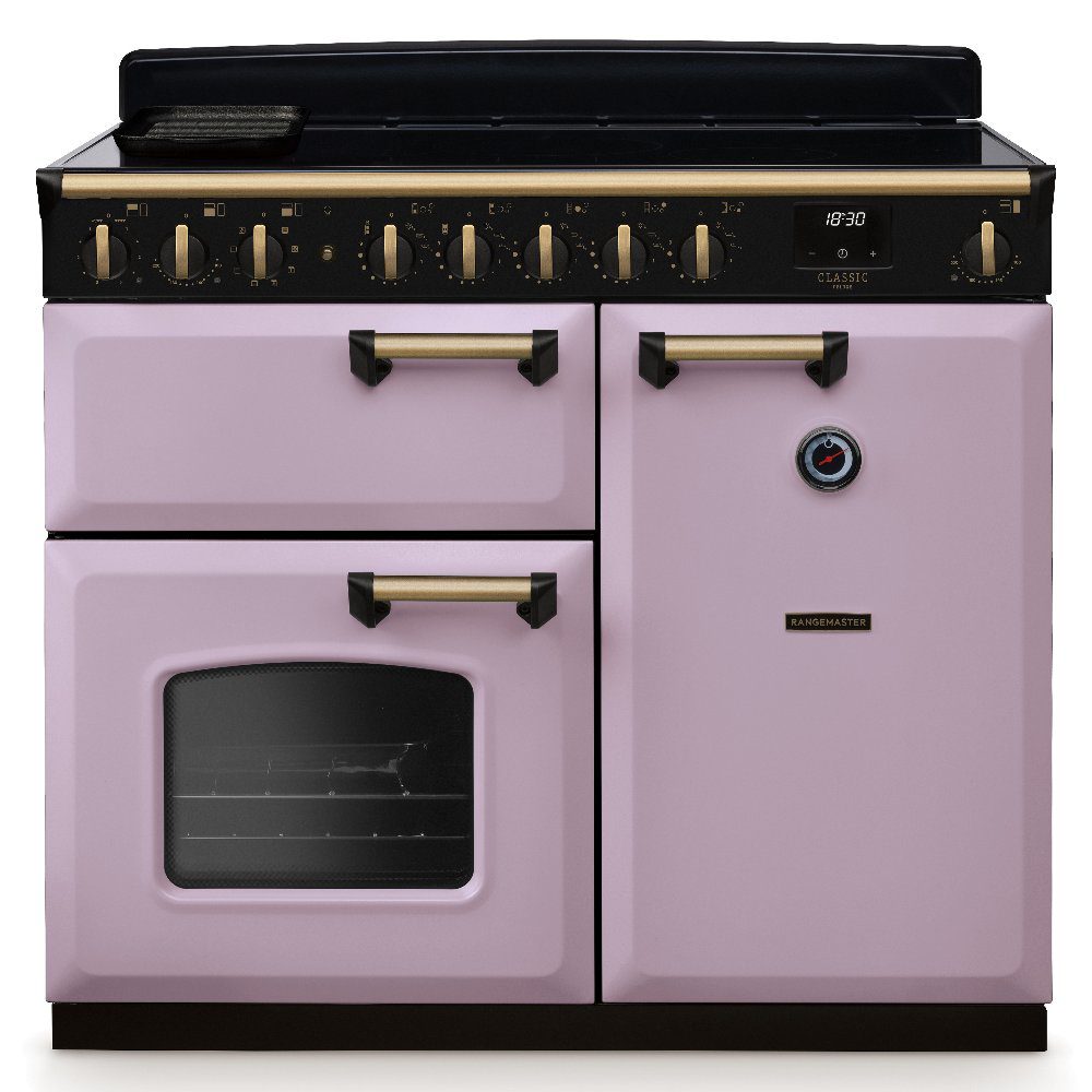 Rangemaster  Classic Deluxe 100cm Induction Range Cooker Antique Brass Trim 18411 CLDL100EIPHTH/AB1 - Heather