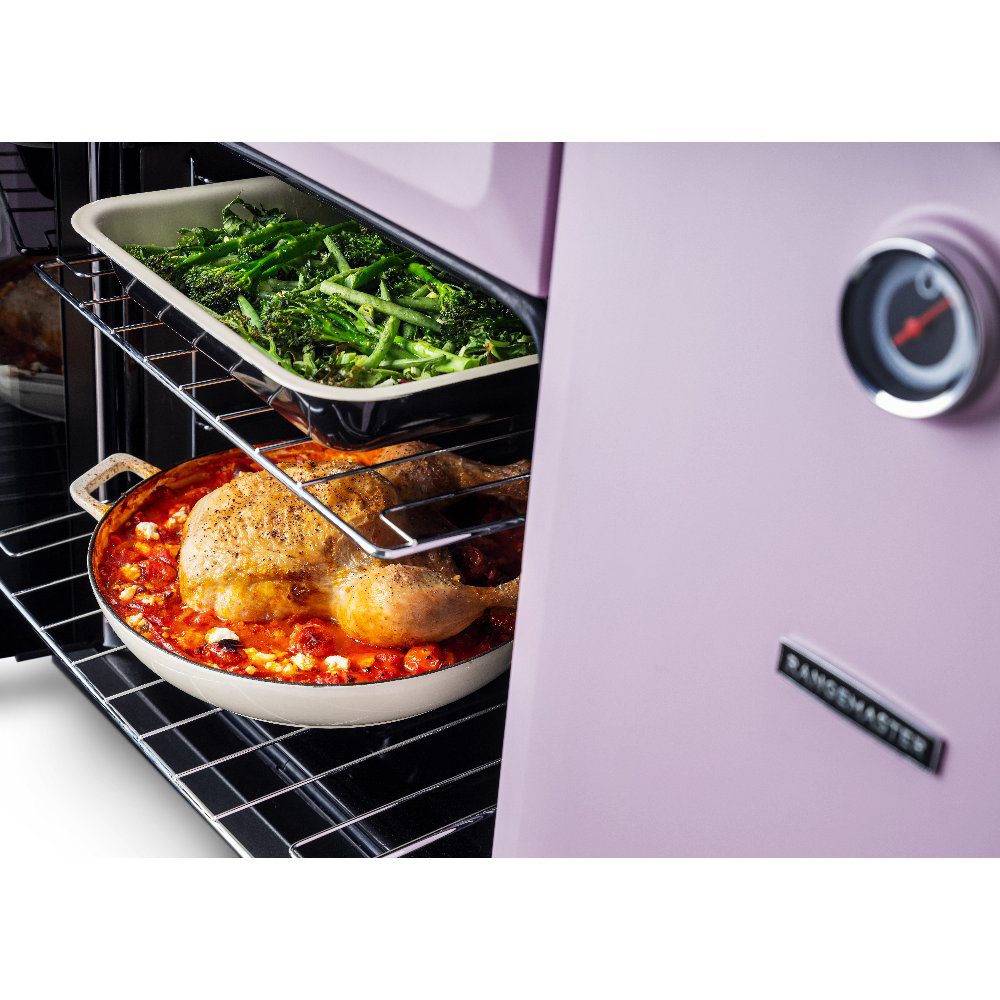 Rangemaster Classic Deluxe 100cm Induction Range Cooker Chrome Trim 17815 CLDL100EIPHTH/CM1 - Heather Rangemaster Classic Deluxe 100cm Induction Range Cooker Chrome Trim 17815 CLDL100EIPHTH/CM1 - Heather