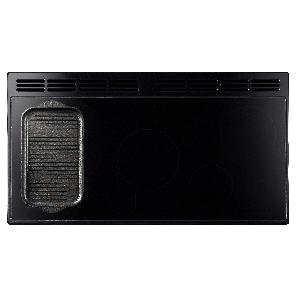 Rangemaster Classic Deluxe 90cm Induction Range Cooker Antique Brass Trim 18279 CLDL90EIPSTB/AB1 - Stone Blue Rangemaster Classic Deluxe 90cm Induction Range Cooker Antique Brass Trim 18279 CLDL90EIPSTB/AB1 - Stone Blue