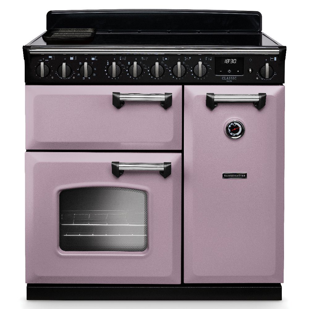 Rangemaster  Classic Deluxe 90cm Induction Range Cooker Chrome Trim 17805 CLDL90EIPHTH/CM1 - Heather