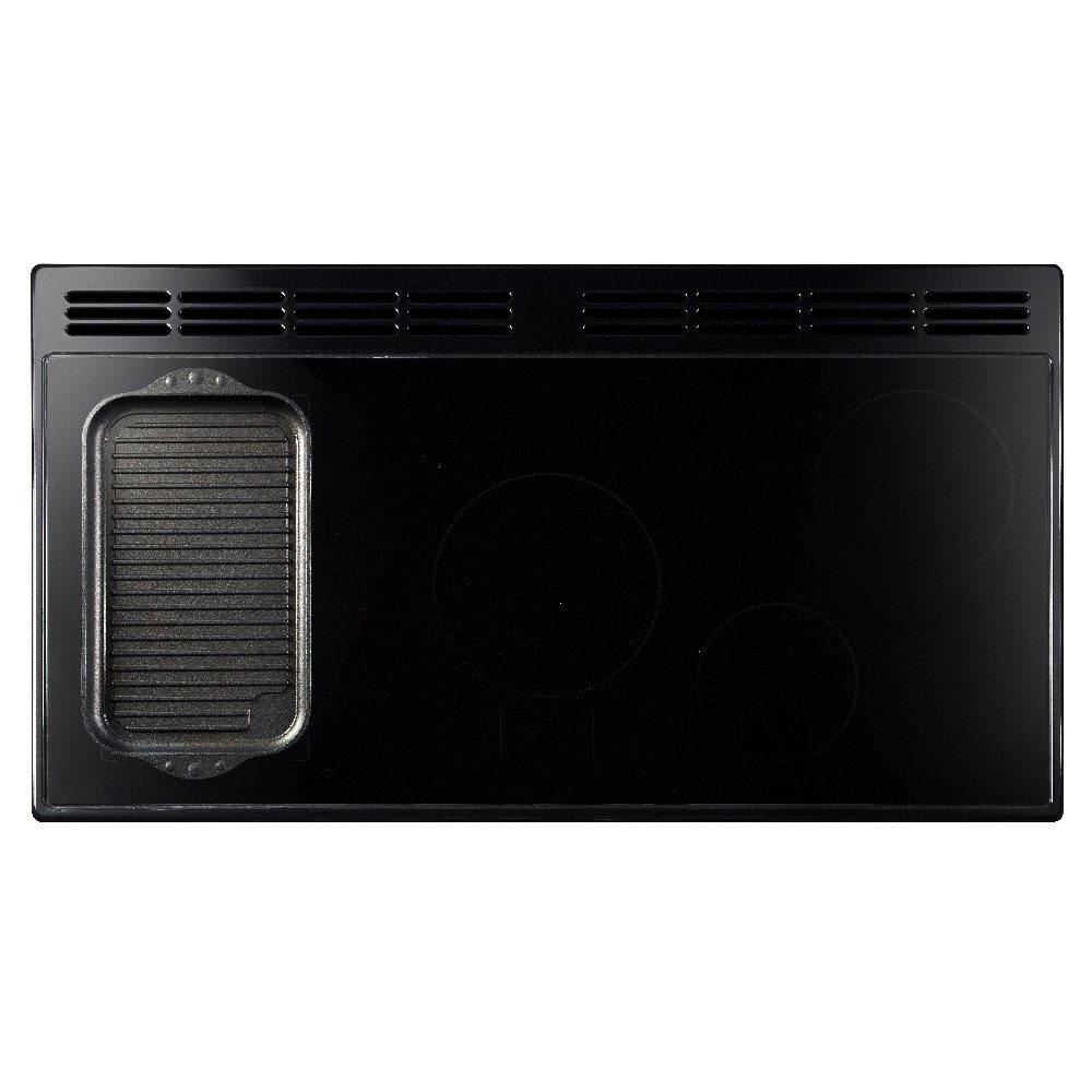 Rangemaster Classic Deluxe 90cm Induction Range Cooker Antique Brass Trim 18278 CLDL90EIPMGR/AB1 - Mineral Green Rangemaster Classic Deluxe 90cm Induction Range Cooker Antique Brass Trim 18278 CLDL90EIPMGR/AB1 - Mineral Green