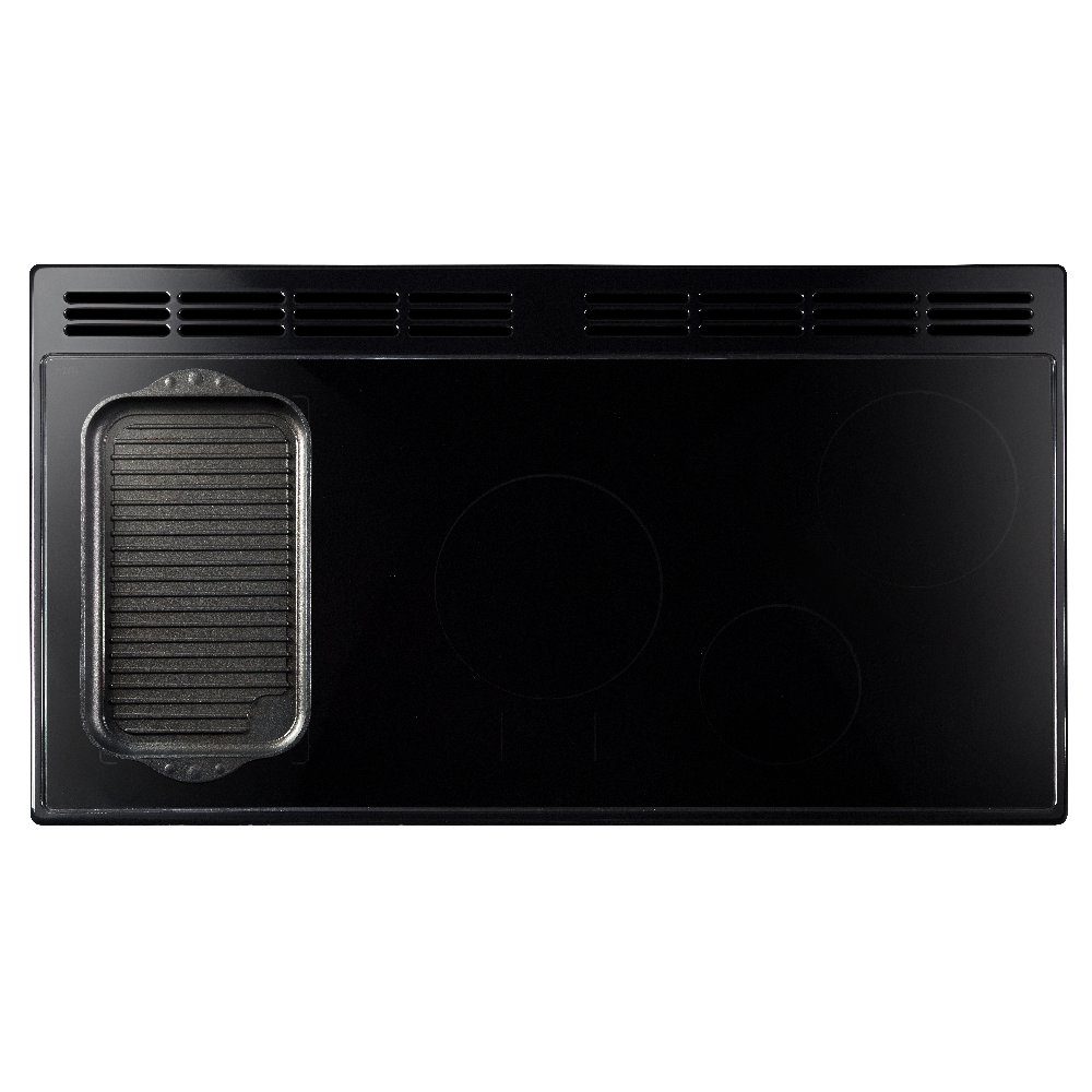 Rangemaster Classic Deluxe 90cm Induction Range Cooker Chrome Trim 14590 CLDL90EIPMGR/CM1 - Mineral Green Rangemaster Classic Deluxe 90cm Induction Range Cooker Chrome Trim 14590 CLDL90EIPMGR/CM1 - Mineral Green