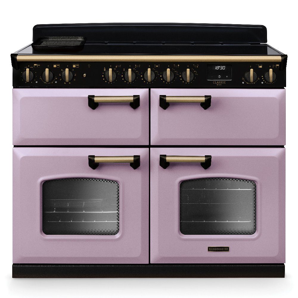 Rangemaster  Classic Deluxe BC 110cm Induction Range Cooker Antique Brass Trim 18422 CLDLB110EIPHTH/AB1 - Heather