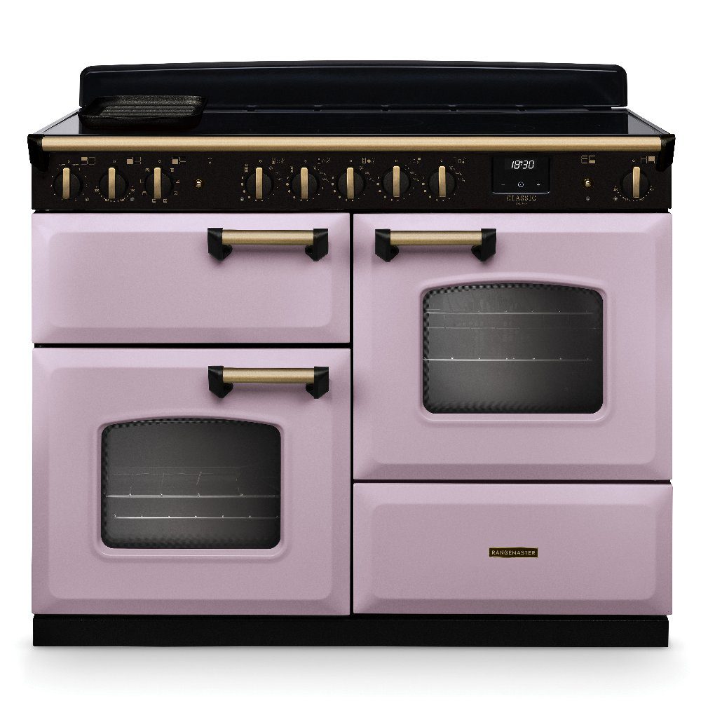 Rangemaster  Classic Deluxe OC 110cm Induction Range Cooker Antique Brass Trim 18416 CLDLO110EIPHTH/AB1 - Heather