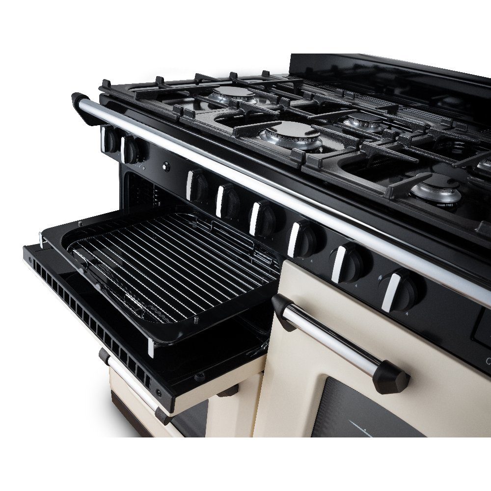 Rangemaster Classic 110cm OC Dual Fuel Range Cooker Chrome Trim 14216 CLO110DFPPCR/CM1 - Pale Cream Rangemaster Classic 110cm OC Dual Fuel Range Cooker Chrome Trim 14216 CLO110DFPPCR/CM1 - Pale Cream