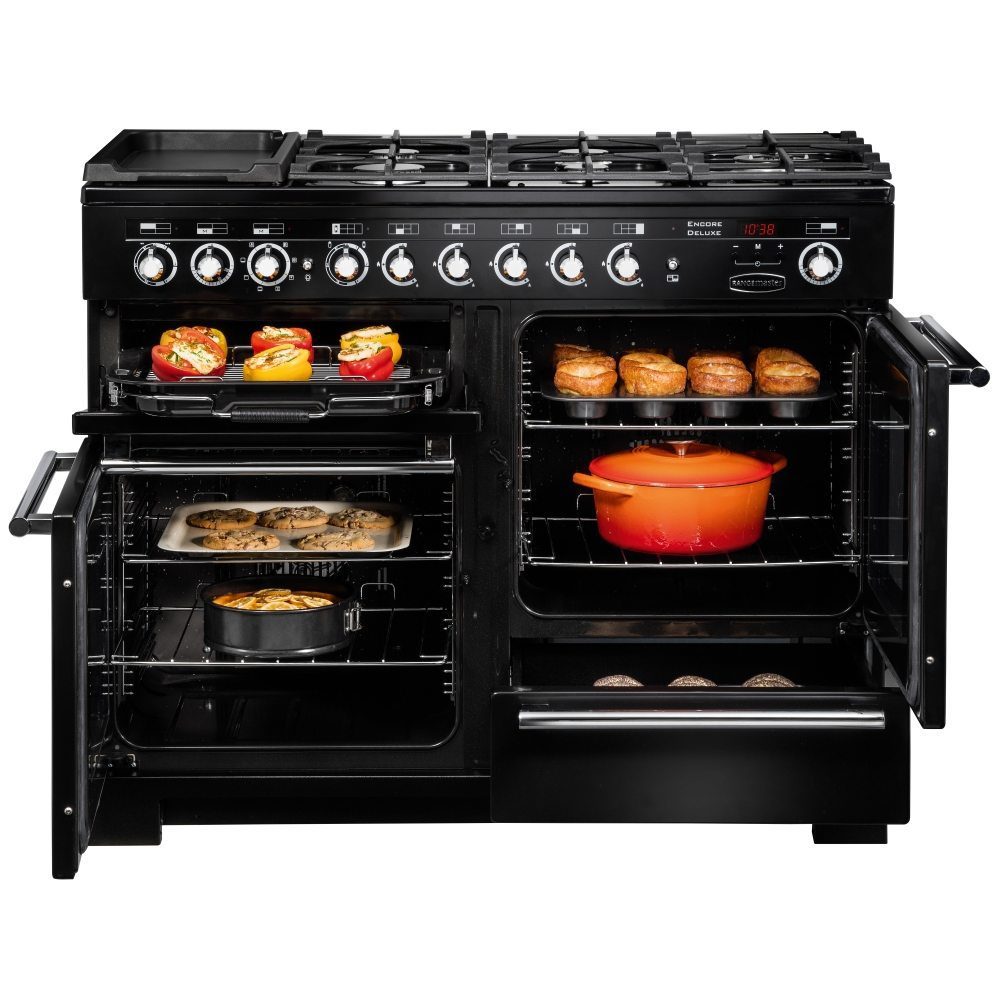 Rangemaster Encore 110cm Deluxe Dual Fuel Range Cooker 117280 EDL110DFFIV/C - Ivory Rangemaster Encore 110cm Deluxe Dual Fuel Range Cooker 117280 EDL110DFFIV/C - Ivory
