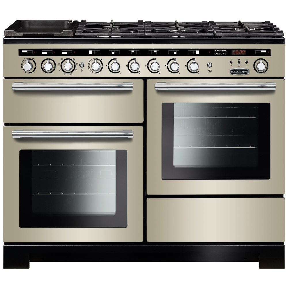 Rangemaster  Encore 110cm Deluxe Dual Fuel Range Cooker 117280 EDL110DFFIV/C - Ivory