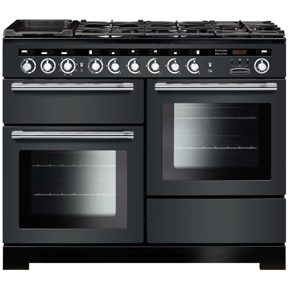 Rangemaster  Encore 110cm Deluxe Dual Fuel Range Cooker 117270 EDL110DFFSL/C - Slate