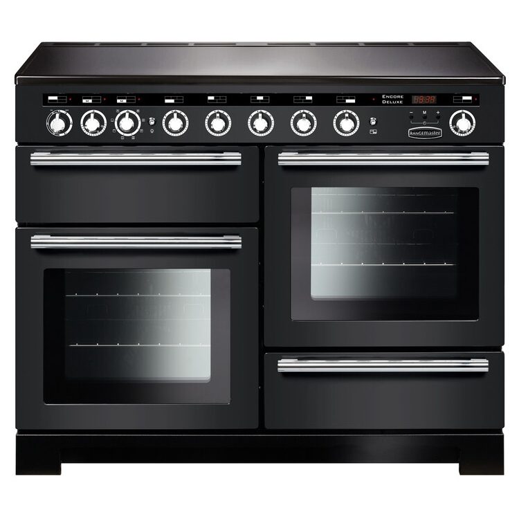 Rangemaster  Encore 110cm Deluxe Induction Range Cooker 127680 EDL110EICB/C - Charcoal Black