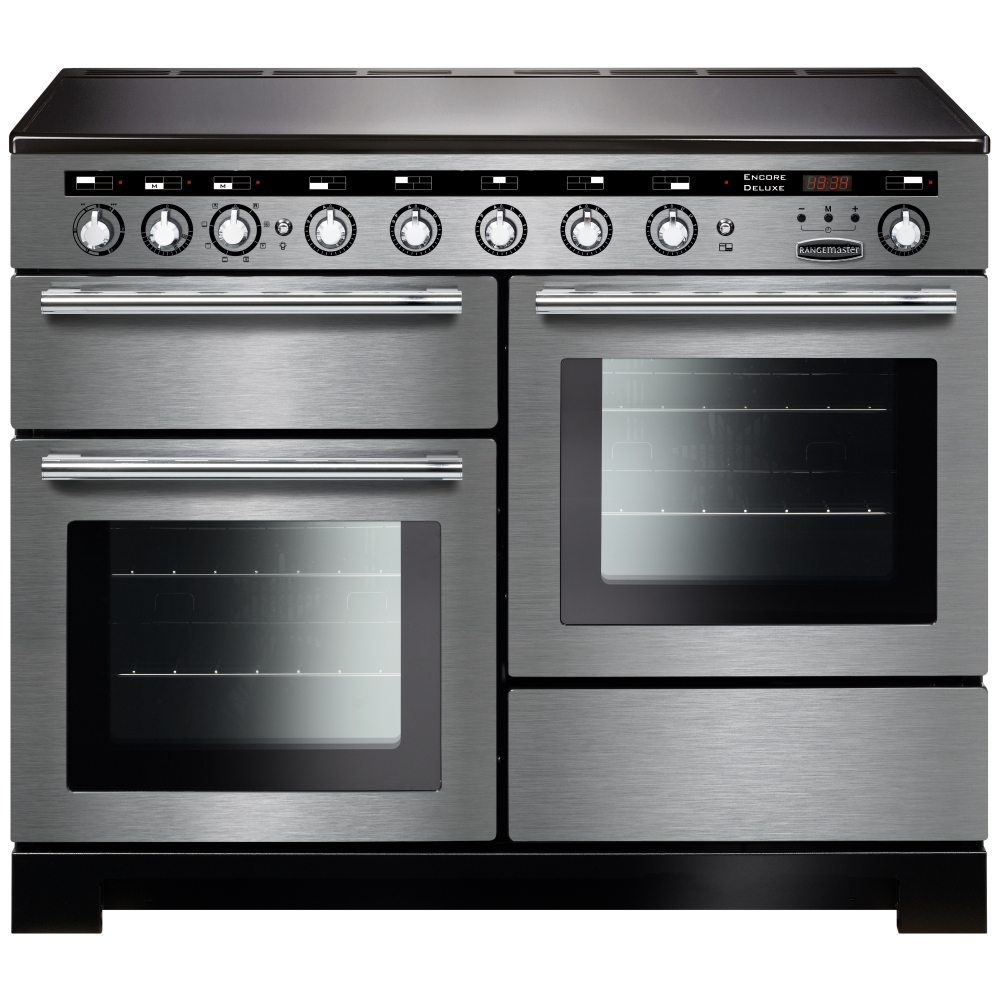 Rangemaster  Encore 110cm Deluxe Induction Range Cooker 117410 EDL110EISS/C - Stainless Steel