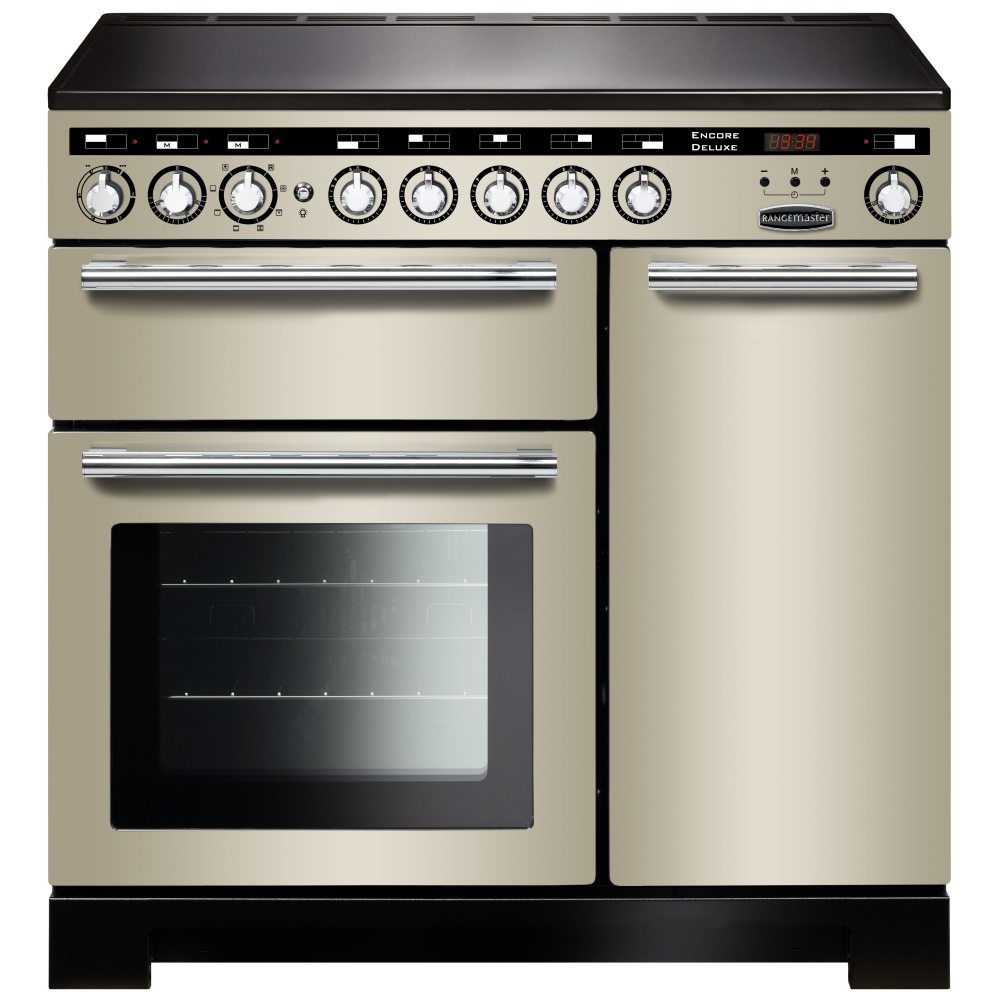 Rangemaster  Encore 90cm Deluxe Induction Range Cooker 117320 EDL90EIIV/C - Ivory