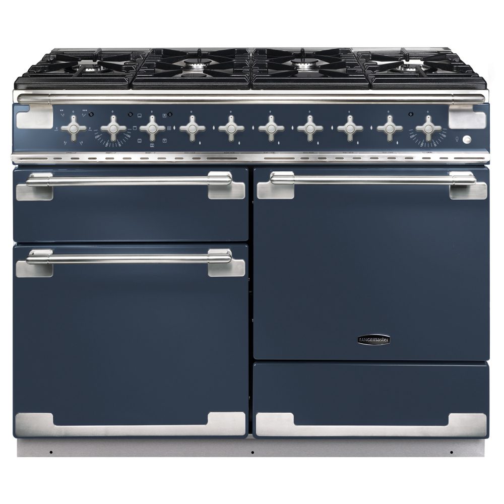 Rangemaster  Elise 110cm Dual Fuel Range Cooker 126900 ELS110DFFSB/ - Stone Blue