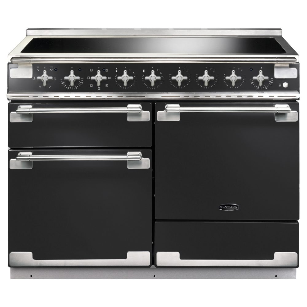 Rangemaster  Elise 110cm Induction Range Cooker 126890 ELS110EICB/ - Charcoal Black