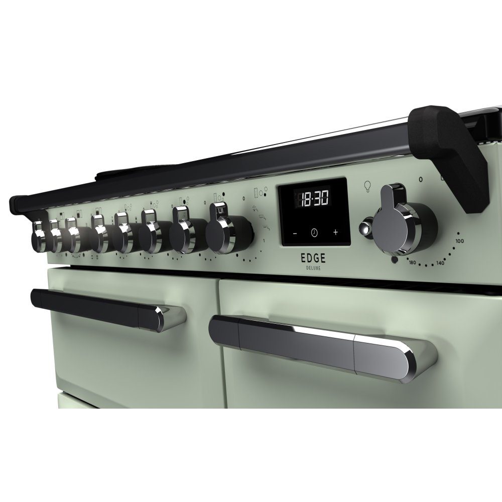 Rangemaster Estel Deluxe 90cm Induction Range Cooker With Chrome Trim 15034 ESDL90EIPMNT/CM1 - Mint Rangemaster Estel Deluxe 90cm Induction Range Cooker With Chrome Trim 15034 ESDL90EIPMNT/CM1 - Mint