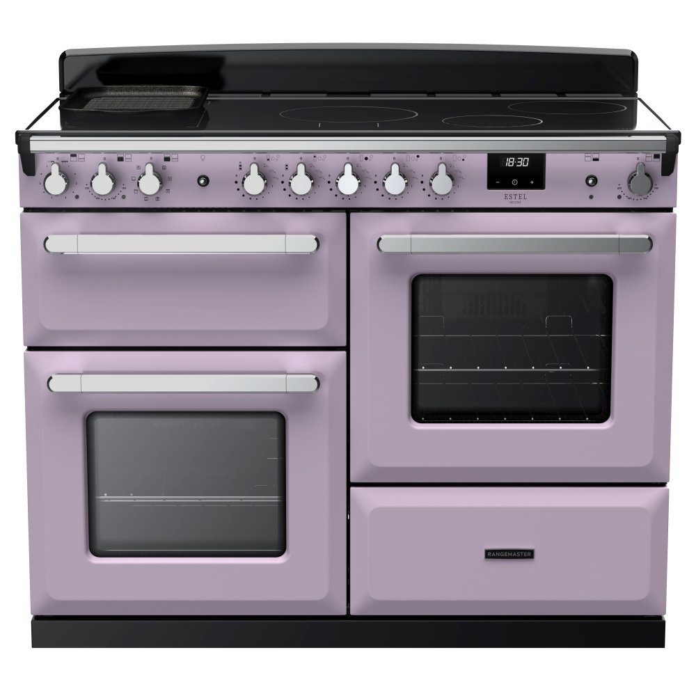 Rangemaster  Estel Deluxe OC 110cm Induction Range Cooker With Chrome Trim 17869 ESDLO110EIPHTH/CM1 - Heather