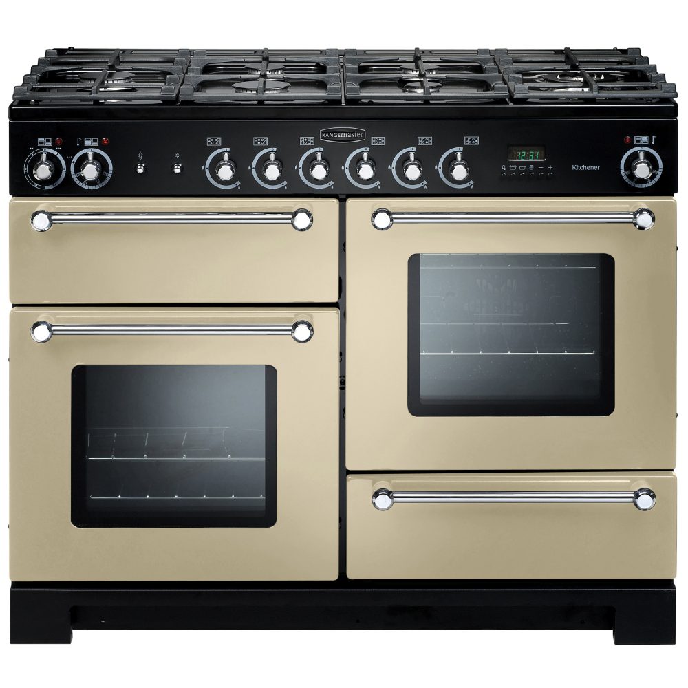 Rangemaster Kitchener 110cm Gas Range Cooker 116700 KCH110NGFCR/C - CREAM Rangemaster Kitchener 110cm Gas Range Cooker 116700 KCH110NGFCR/C - CREAM